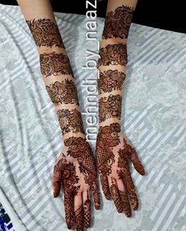 Swirling Mehndi Idea